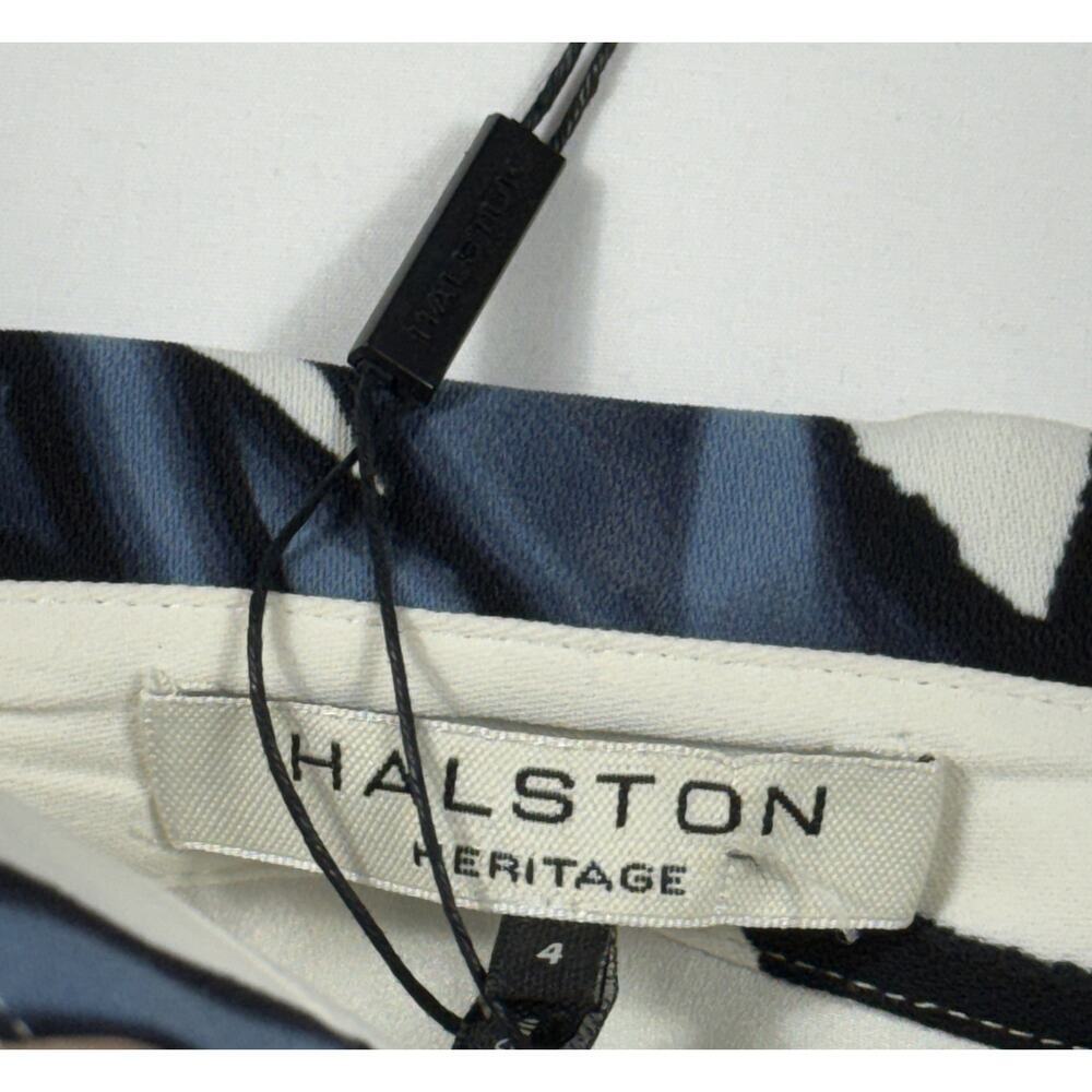 NWT Halston Heritage set of Strapless Top & pencil skirt white and  blue - Picture 9 of 16